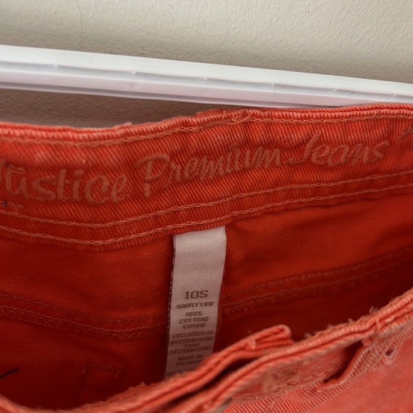 Justice Kids Girls Jeans Shorts Size 10 - Picture 7 of 11